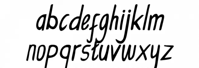 CollBesT Italic फ़ॉन्ट लोअरकेस