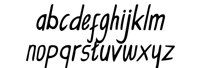 CollBesT Italic Font LOWERCASE