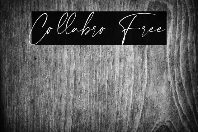 Collabro Free Font examples