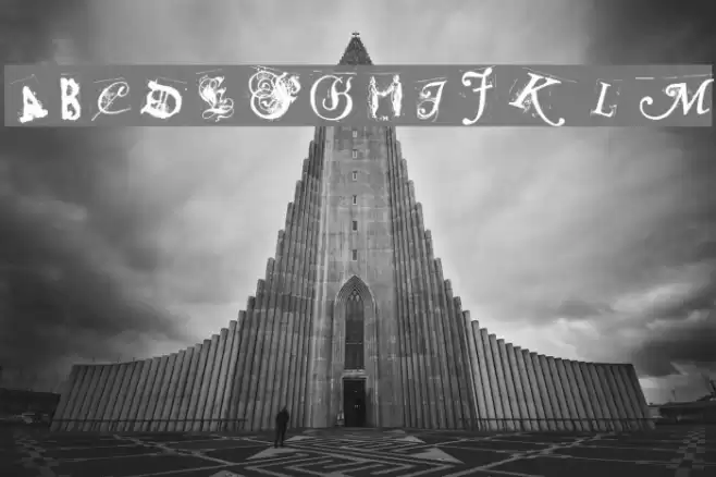 Collage anonymous Font examples