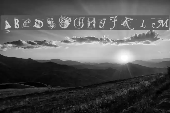 Collage anonymous Font examples