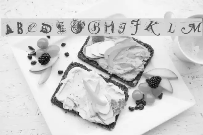 Collage anonymous Font examples