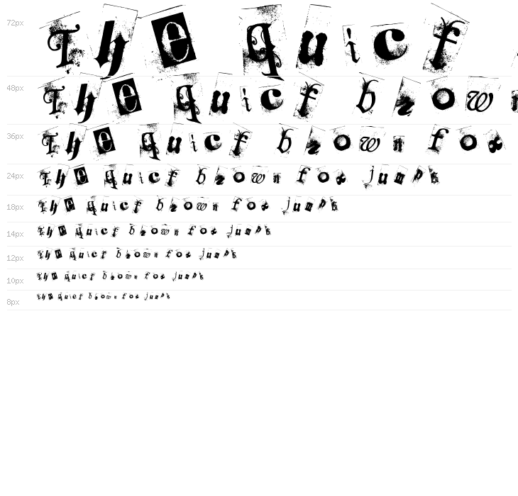 Collage anonymous Waterfall