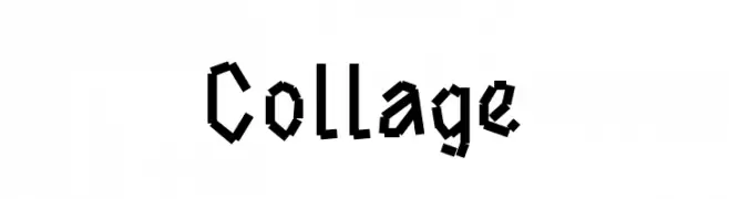 Collage  Frei Schriftart Herunterladen