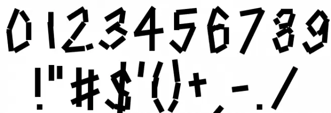 Collage Font OTHER CHARS