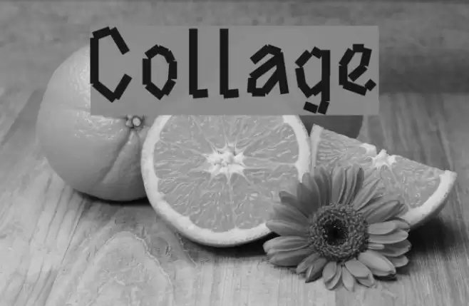 Collage Font examples