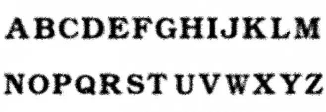 Collapsed System CAPS Font LOWERCASE