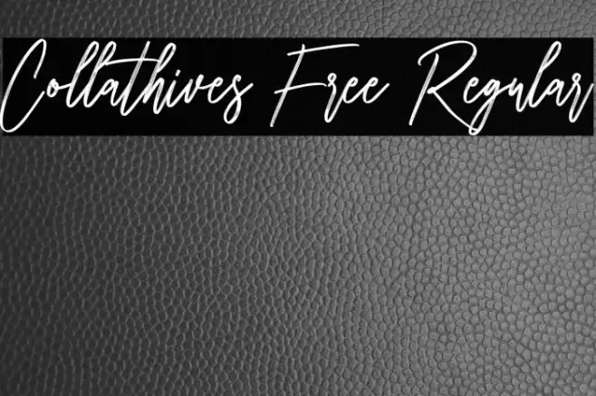 Collathives Free Regular Font examples