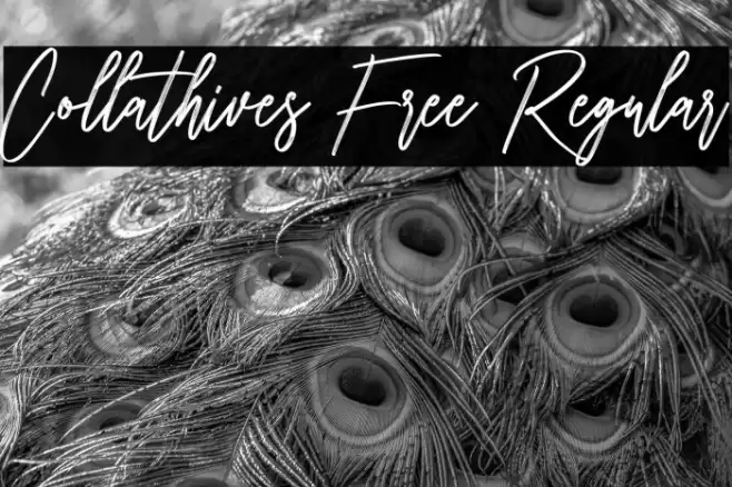 Collathives Free Regular Font examples