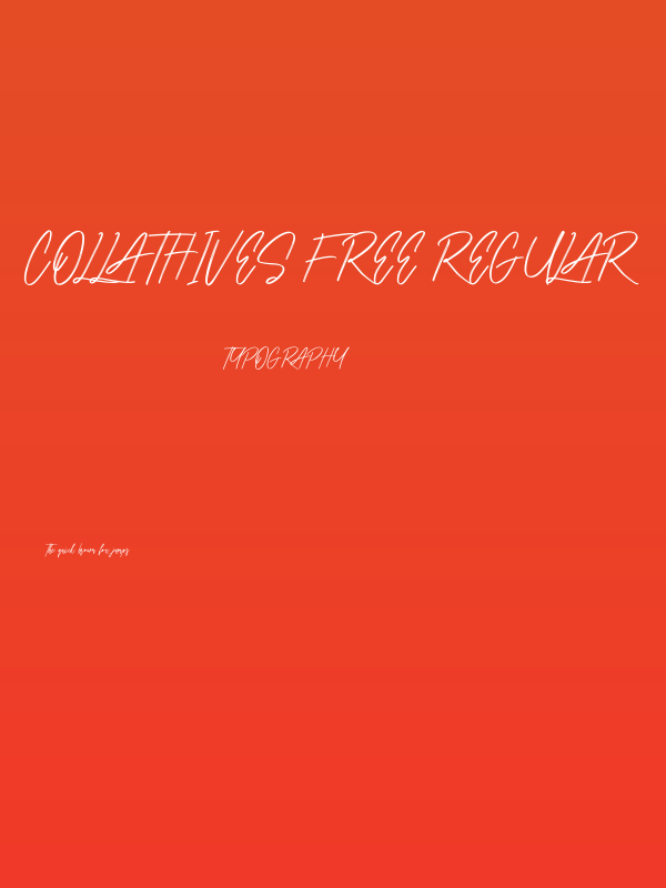 Collathives Free Regular Poster