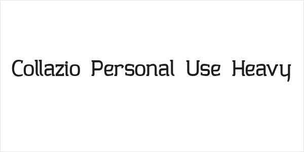 Collazio Personal Use Heavy Logo