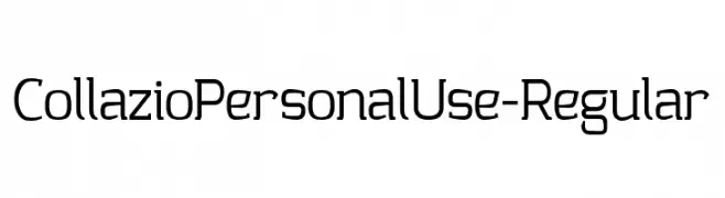 CollazioPersonalUse-Regular  تنزيل الخطوط