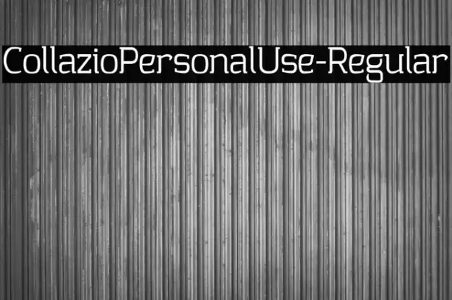 CollazioPersonalUse-Regular Font examples