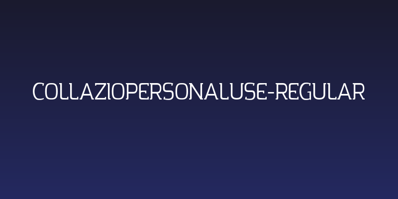 CollazioPersonalUse-Regular Social Header