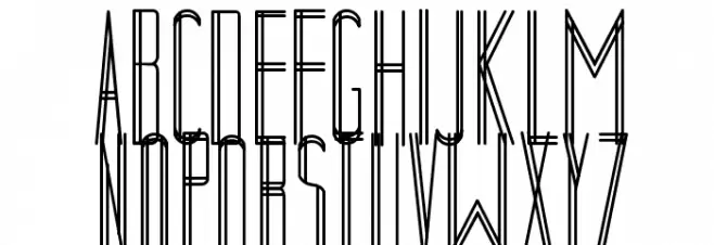 Collected DecorativeCondensed Bold Шрифта ВЕРХНИЙ