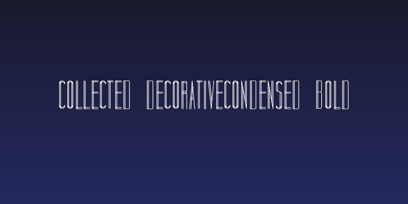 Collected DecorativeCondensed Bold Social Header