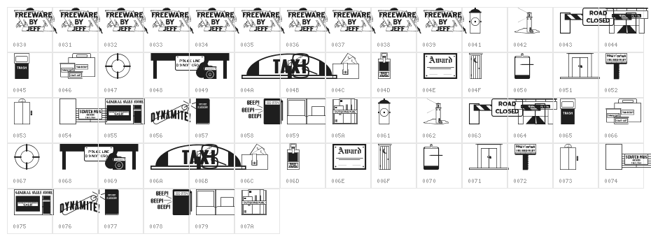 Collected Dings JL Character Map