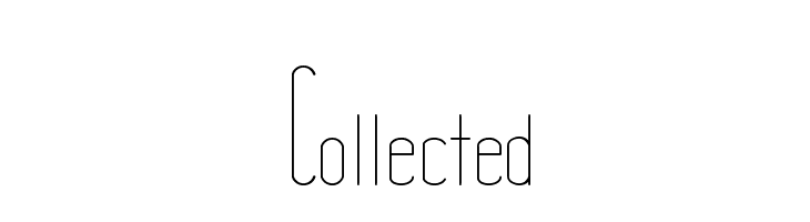 Collected  नि: शुल्क फ़ॉन्ट्स डाउनलोड