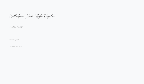 Collection New Style Regular Business Card