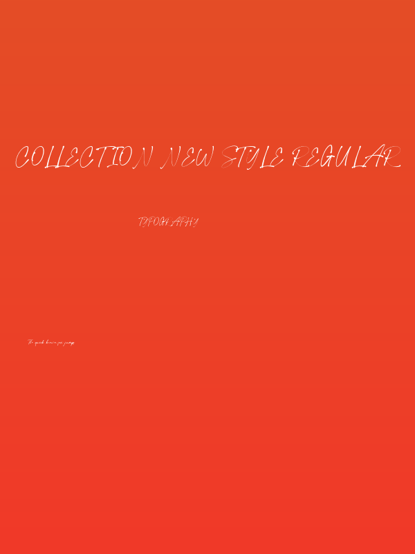 Collection New Style Regular Poster