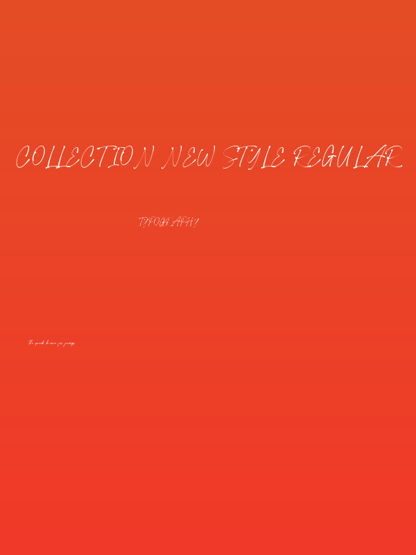 Collection New Style Regular Poster