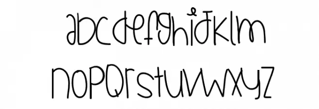 CollectionOfJays Font LOWERCASE