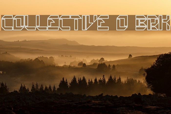 Collective O BRK Font examples