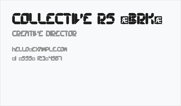 Collective RS [BRK] Business Card