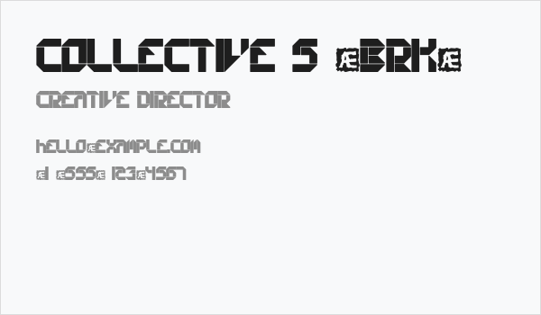 Collective S [BRK] Business Card