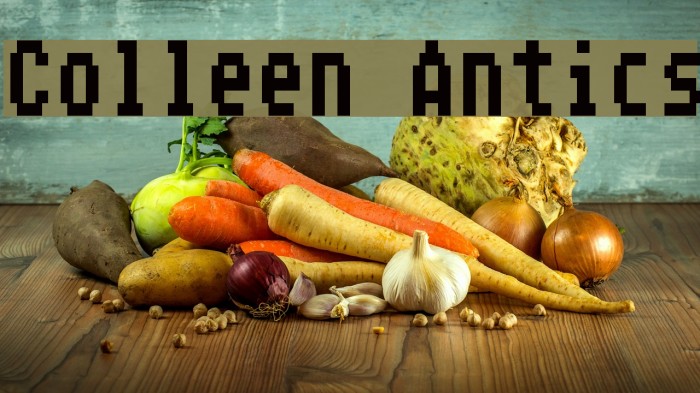 Colleen Antics Font examples