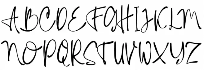 Collegass Signature フォント 大文字