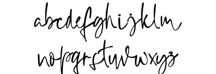Collegass Signature Font LOWERCASE