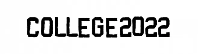 College 2022  フリーフォントのダウンロード