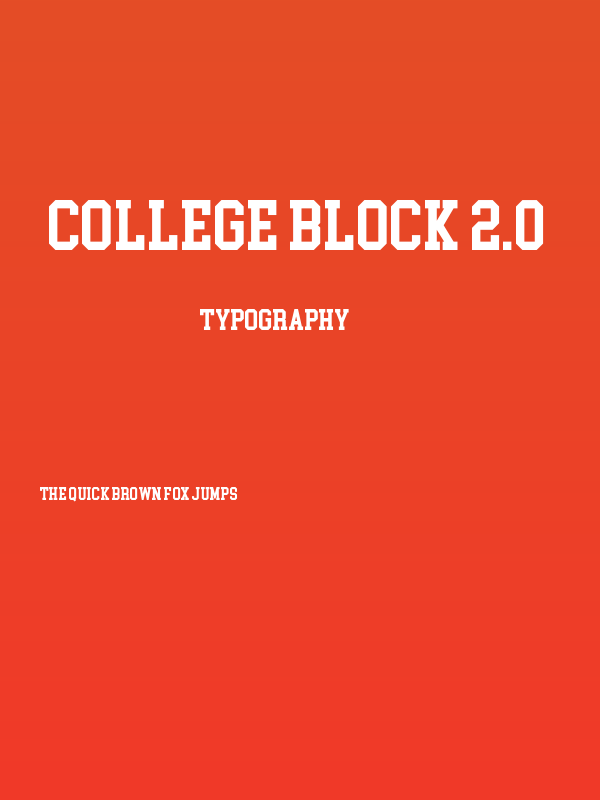 College Block 2.0 Poster