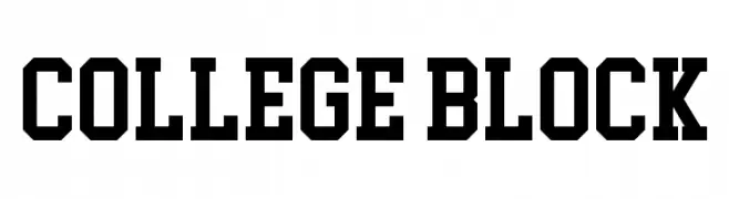 College Block  免费字体下载
