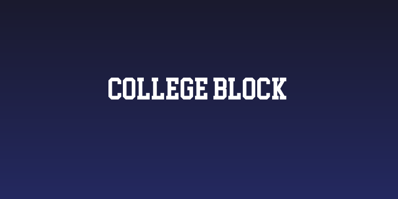 College Block Social Header