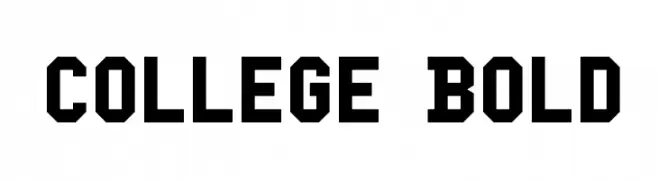 College Bold  Frei Schriftart Herunterladen