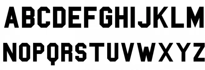 College Bold خط أحرف صغيرة