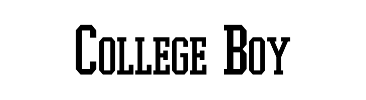 College Boy Font