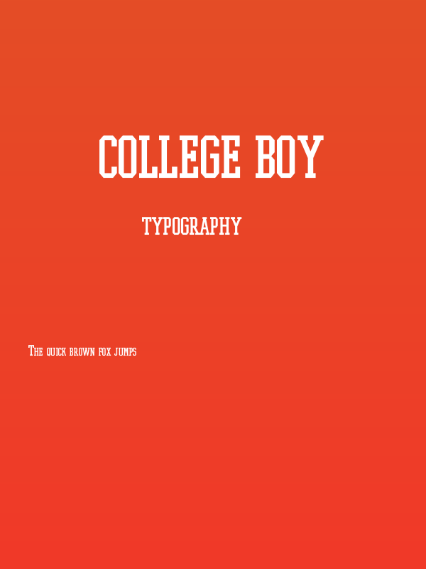 College Boy Poster