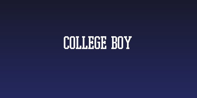 College Boy Social Header