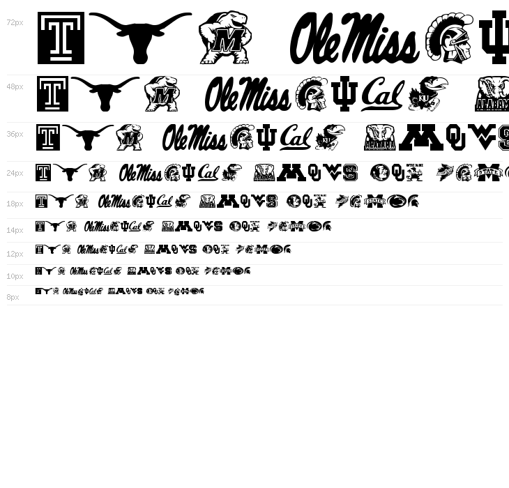 College Collage Regular Waterfall