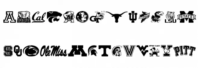 College Collage Regular Caratteri MINUSCOLO