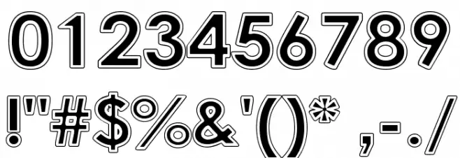 College Halo Font OTHER CHARS