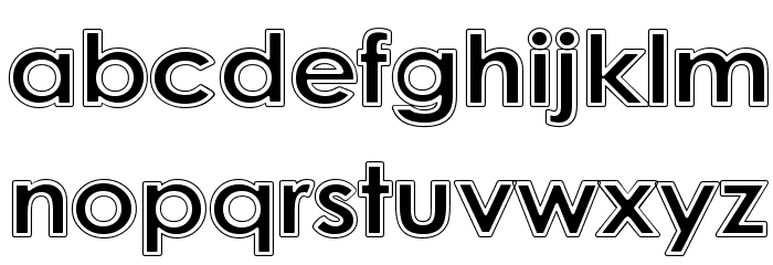 College Halo Font LOWERCASE