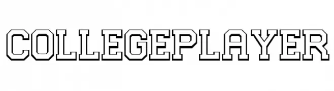 College Player  Frei Schriftart Herunterladen