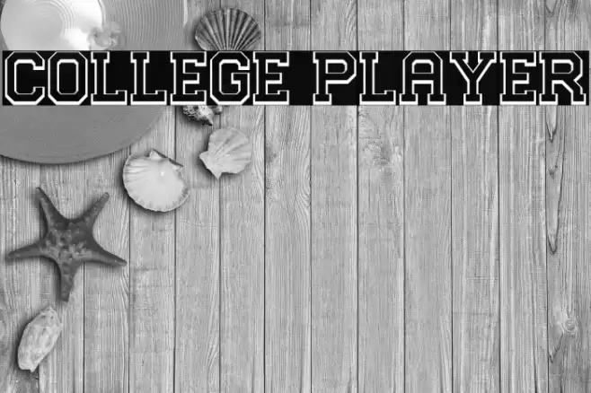 College Player Font examples