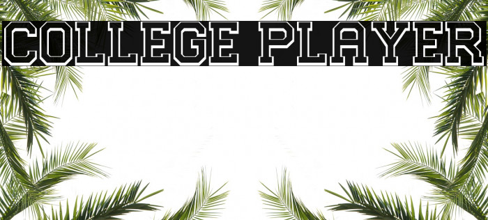 College Player Font examples