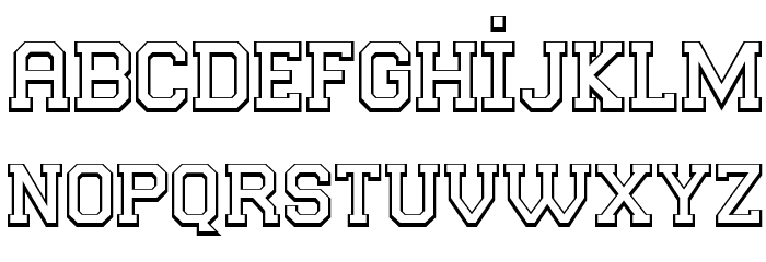 College Player Font LOWERCASE