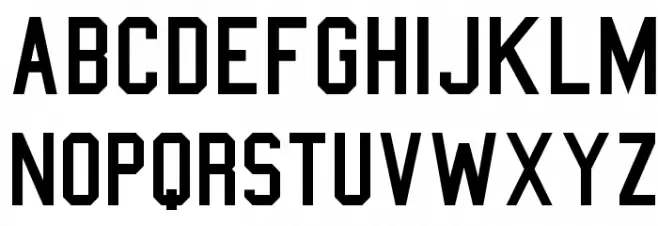 College Semi condensed Caratteri MINUSCOLO
